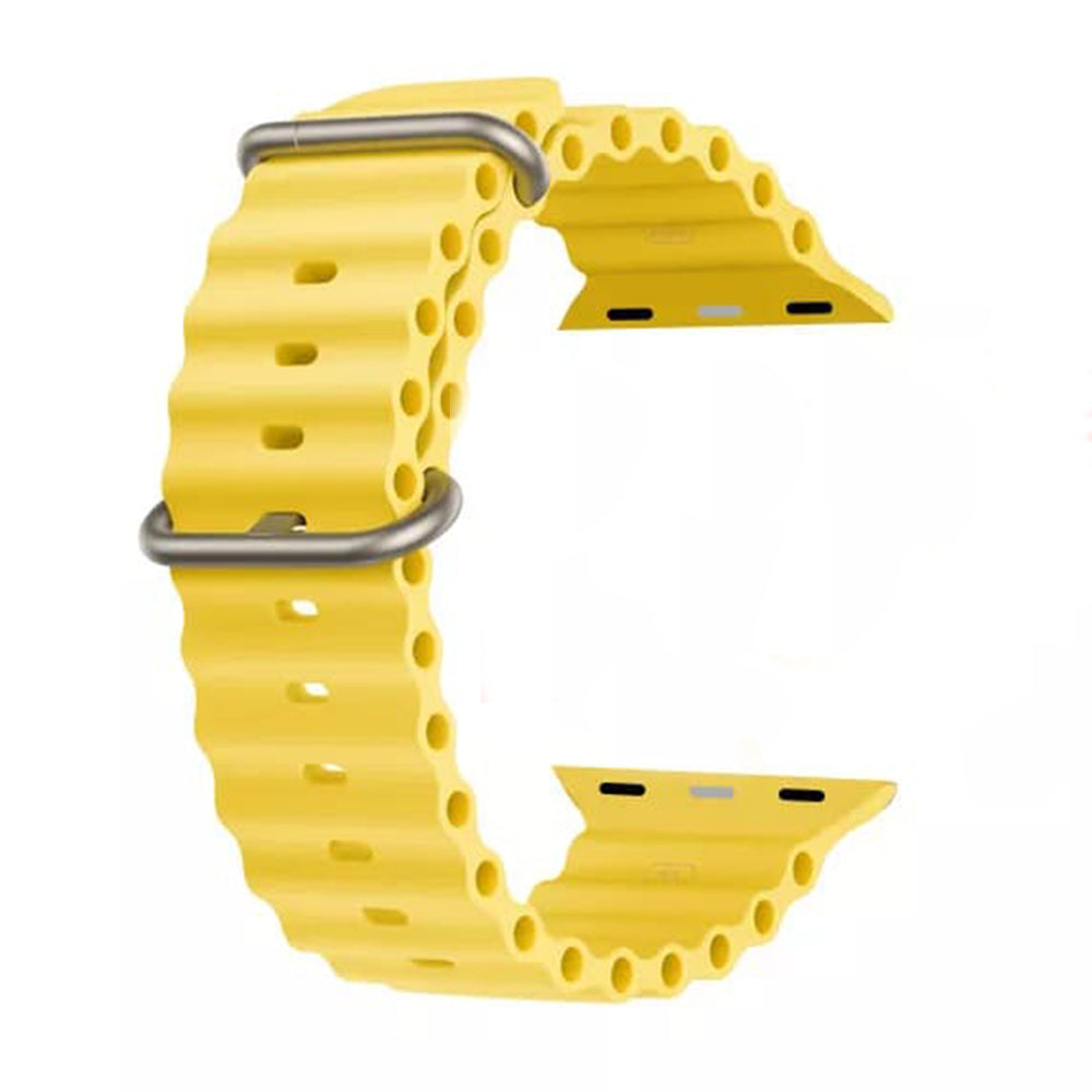 Curea Techsuit W038 pentru Apple Watch 49mm / 46mm / 45mm / 44mm / 42mm Series, Galbena