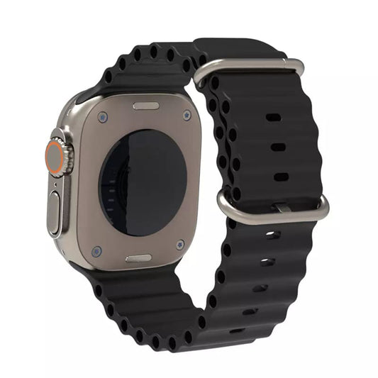 Curea Techsuit W038 pentru Apple Watch 49mm / 46mm / 45mm / 44mm / 42mm Series, Neagra