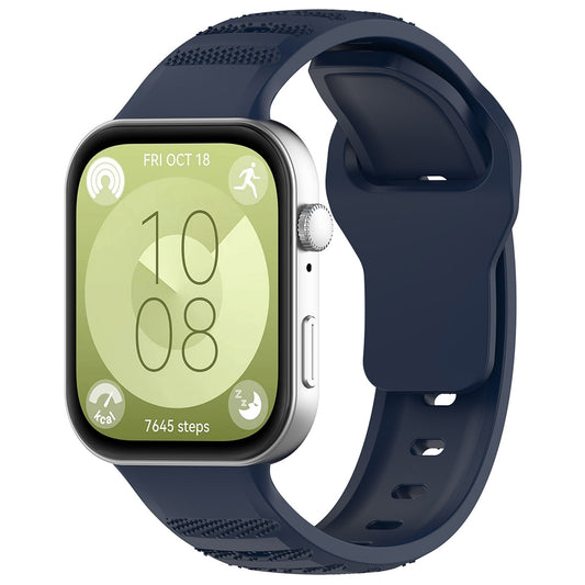 Curea Techsuit W050 pentru Huawei Watch Fit 4 Pro / Watch Fit 4 / Watch Fit 3, Albastra