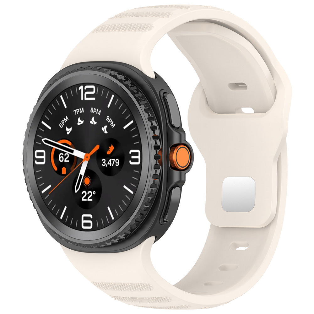 Curea Techsuit W050 pentru Samsung Galaxy Watch8 / Watch8 Classic Series, Bej
