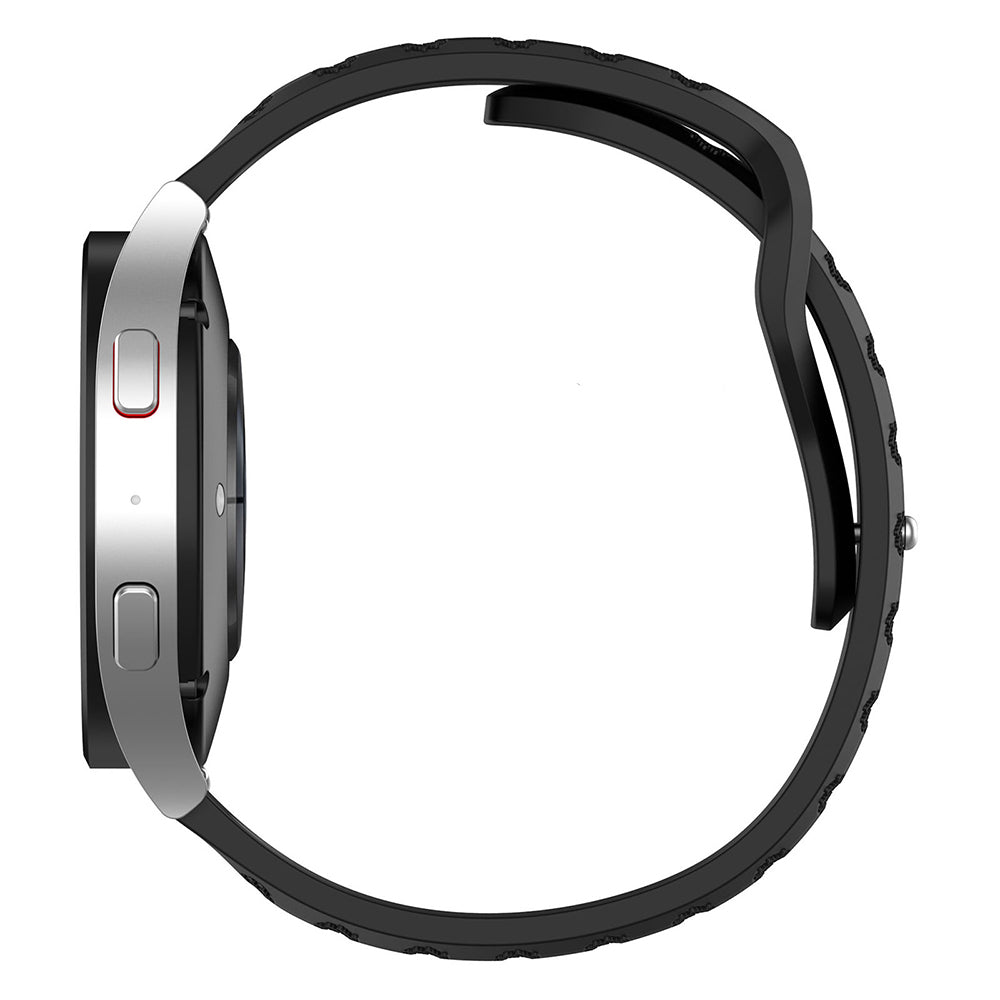 Curea Techsuit W050 pentru Samsung Galaxy Watch / Huawei Watch Series, 20mm, Bej