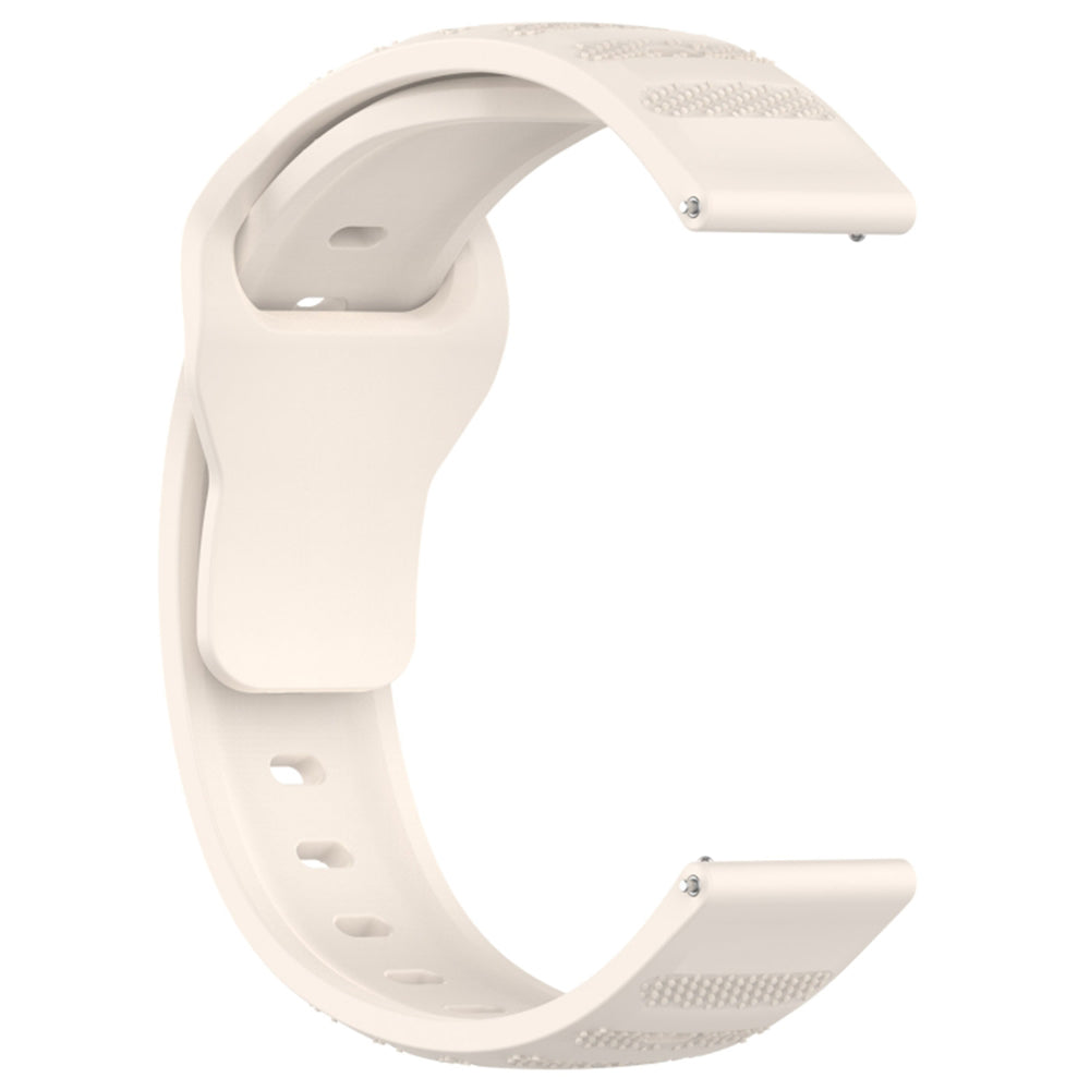 Curea Techsuit W050 pentru Samsung Galaxy Watch / Huawei Watch Series, 20mm, Bej