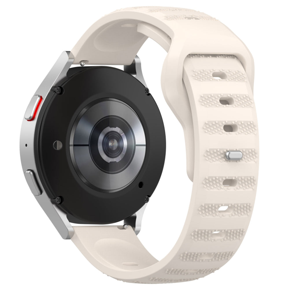Curea Techsuit W050 pentru Samsung Galaxy Watch / Huawei Watch Series, 20mm, Bej