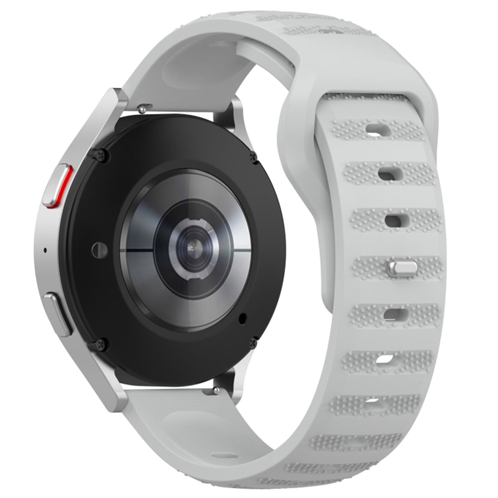 Curea Techsuit W050 pentru Samsung Galaxy Watch / Huawei Watch Series, 20mm, Gri