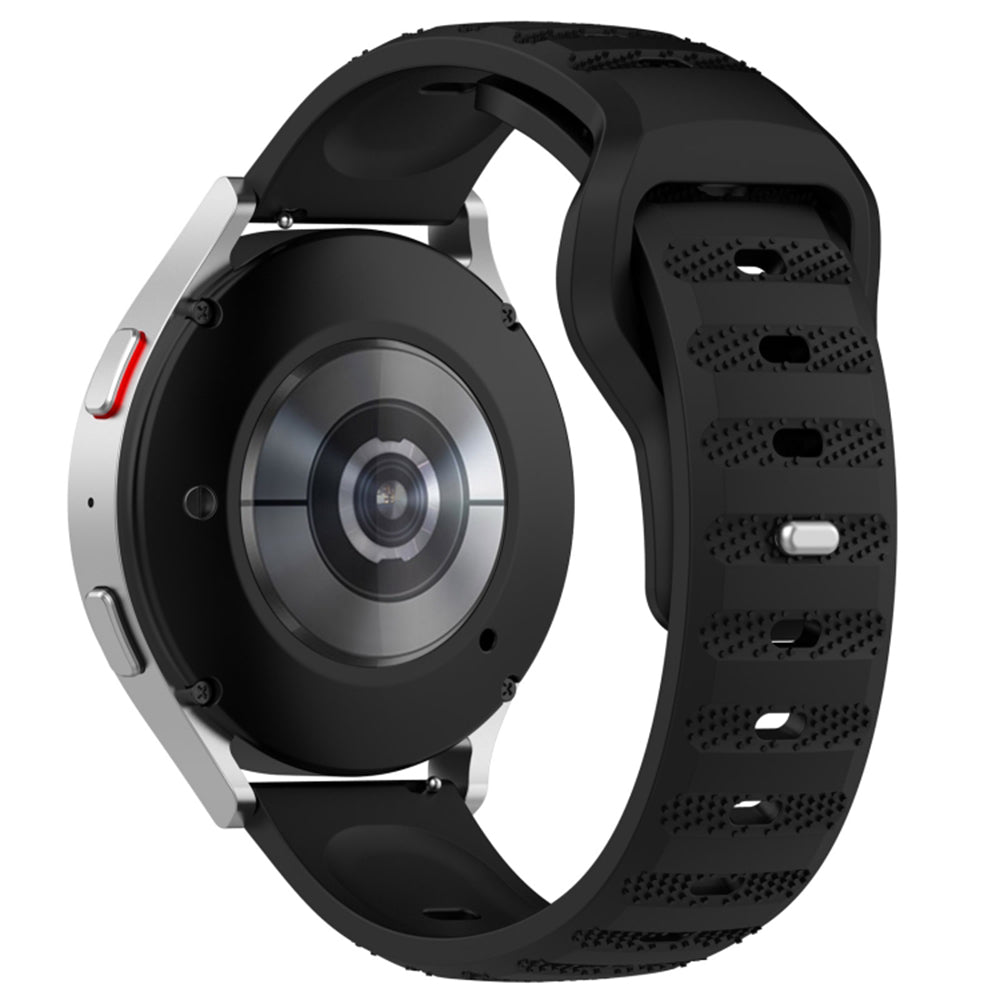 Curea Techsuit W050 pentru Samsung Galaxy Watch / Huawei Watch Series, 20mm, Neagra