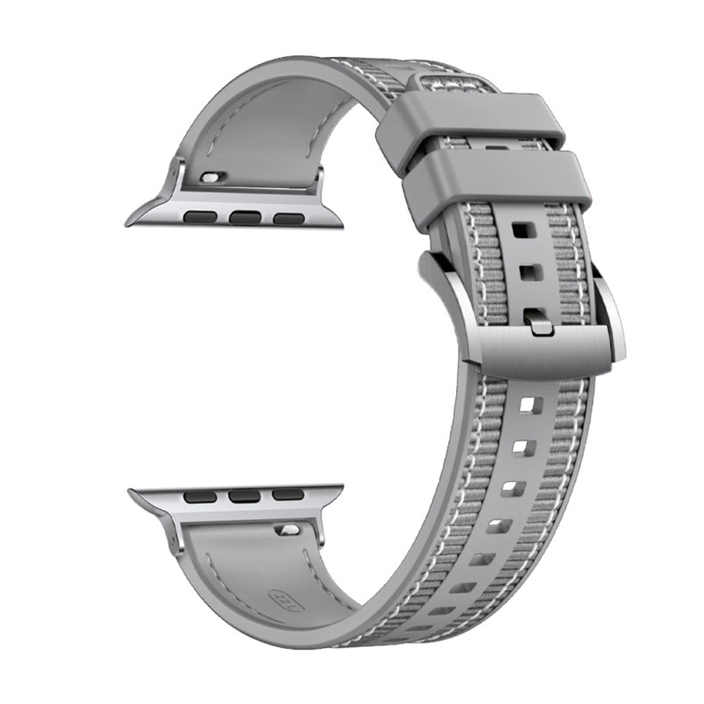 Curea Techsuit W051 pentru Apple Watch 42mm / 41mm / 40mm / 38mm Series, Gri