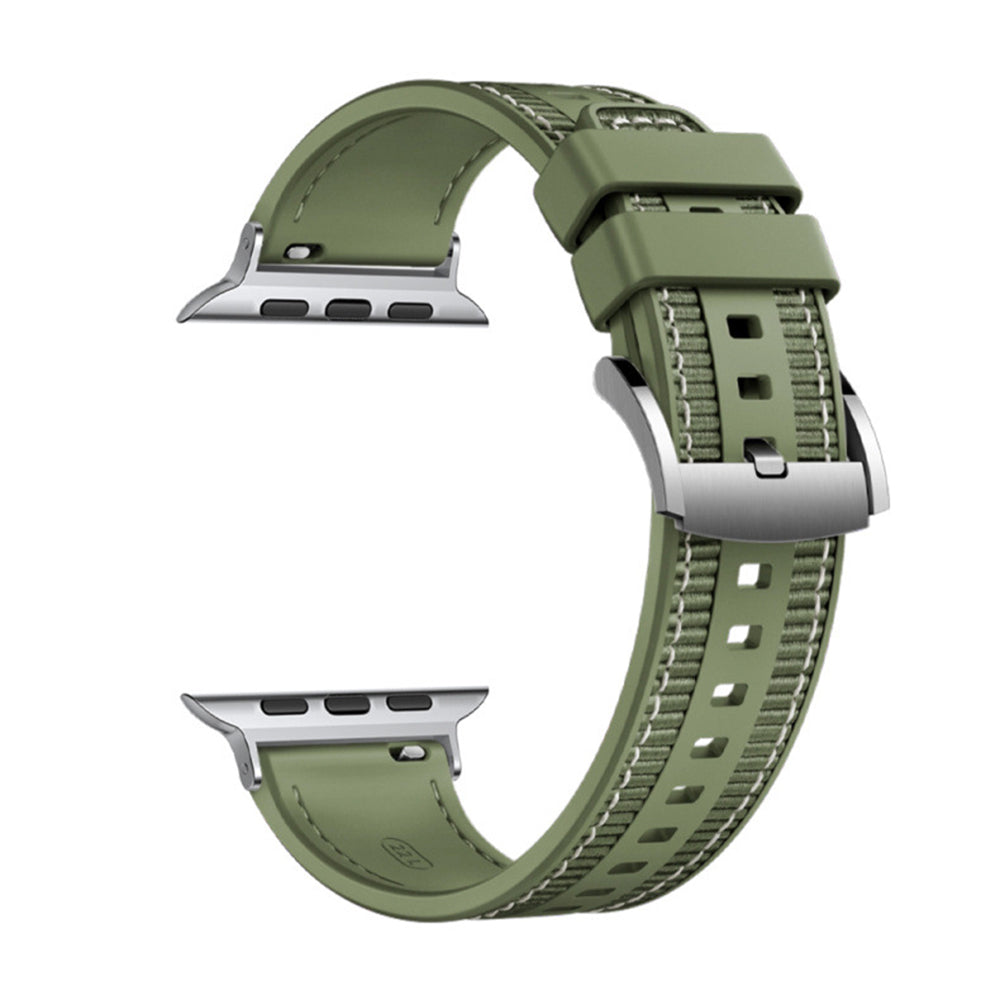 Curea Techsuit W051 pentru Apple Watch 42mm / 41mm / 40mm / 38mm Series, Verde