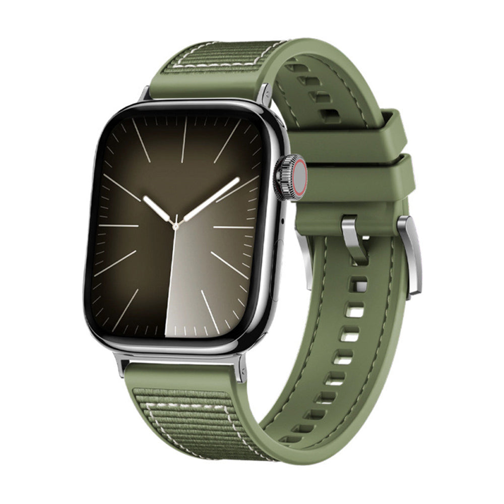 Curea Techsuit W051 pentru Apple Watch 42mm / 41mm / 40mm / 38mm Series, Verde
