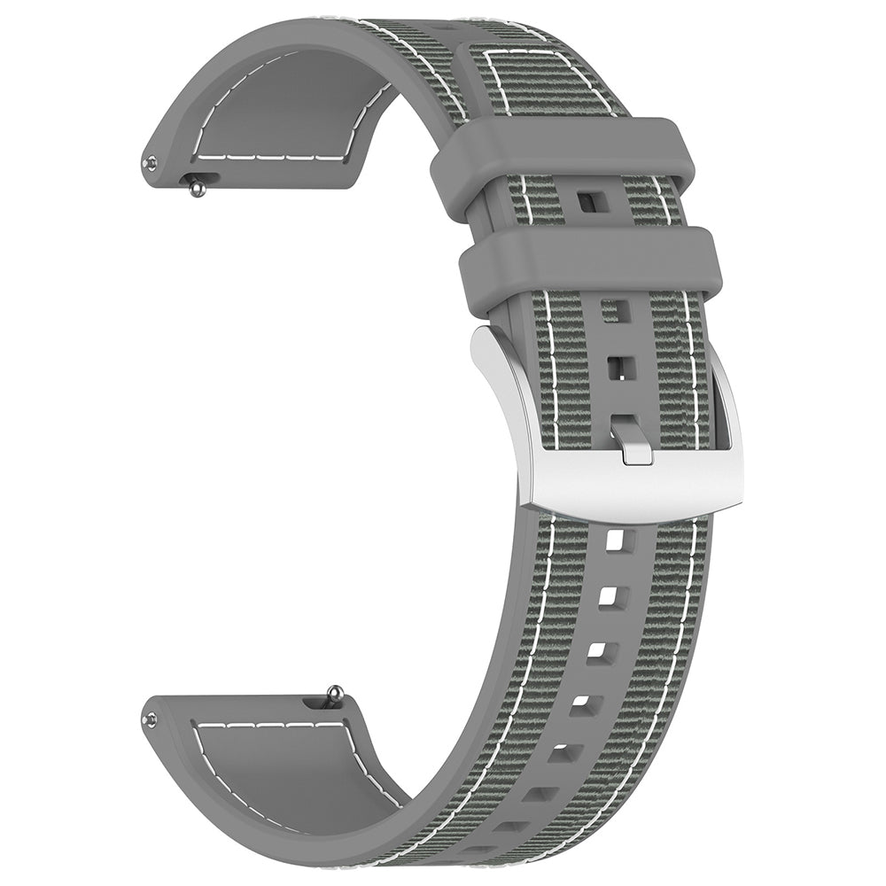 Curea Techsuit W051 pentru Huawei Watch / Xiaomi Watch Series, 22mm, Gri