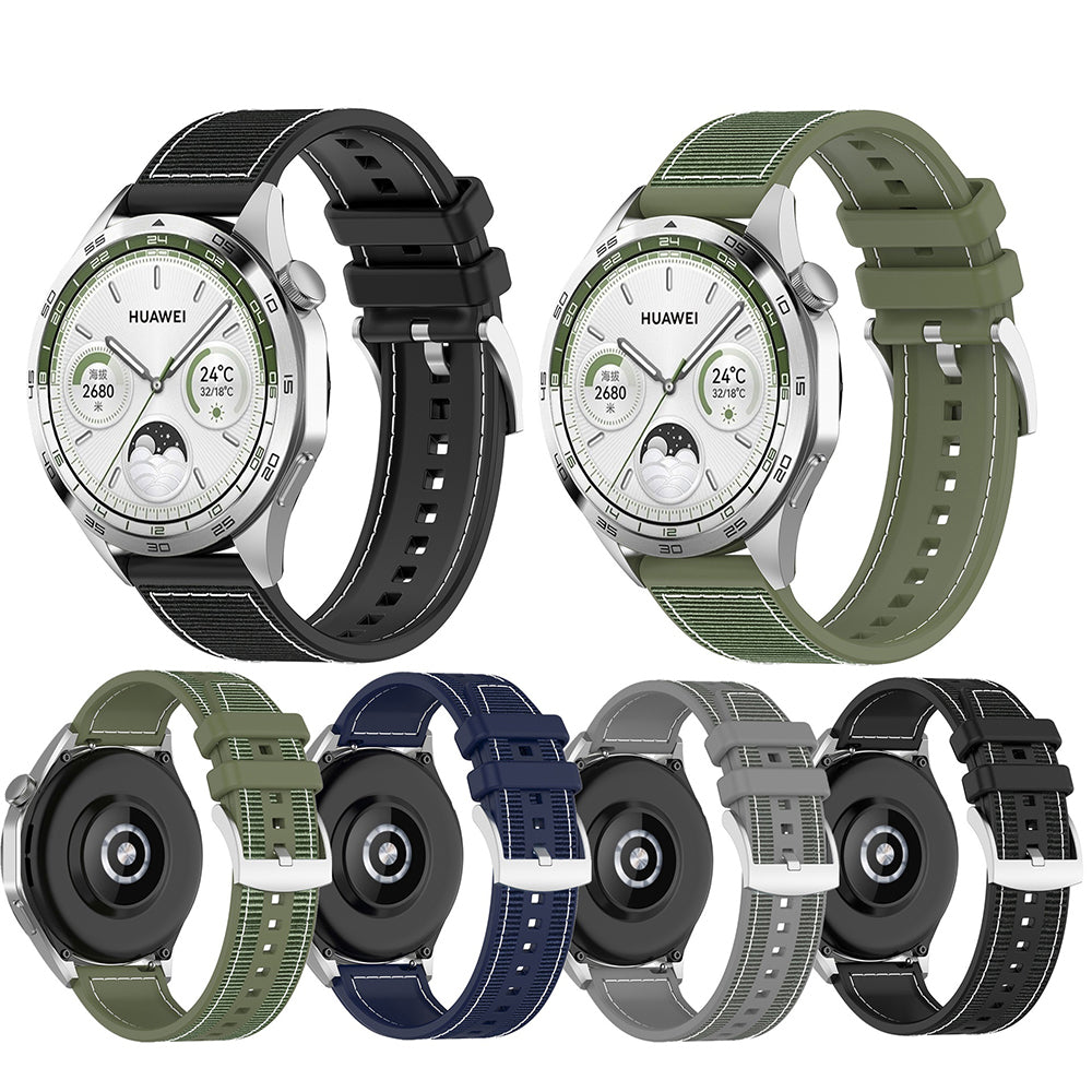 Curea Techsuit W051 pentru Huawei Watch / Xiaomi Watch Series, 22mm, Verde