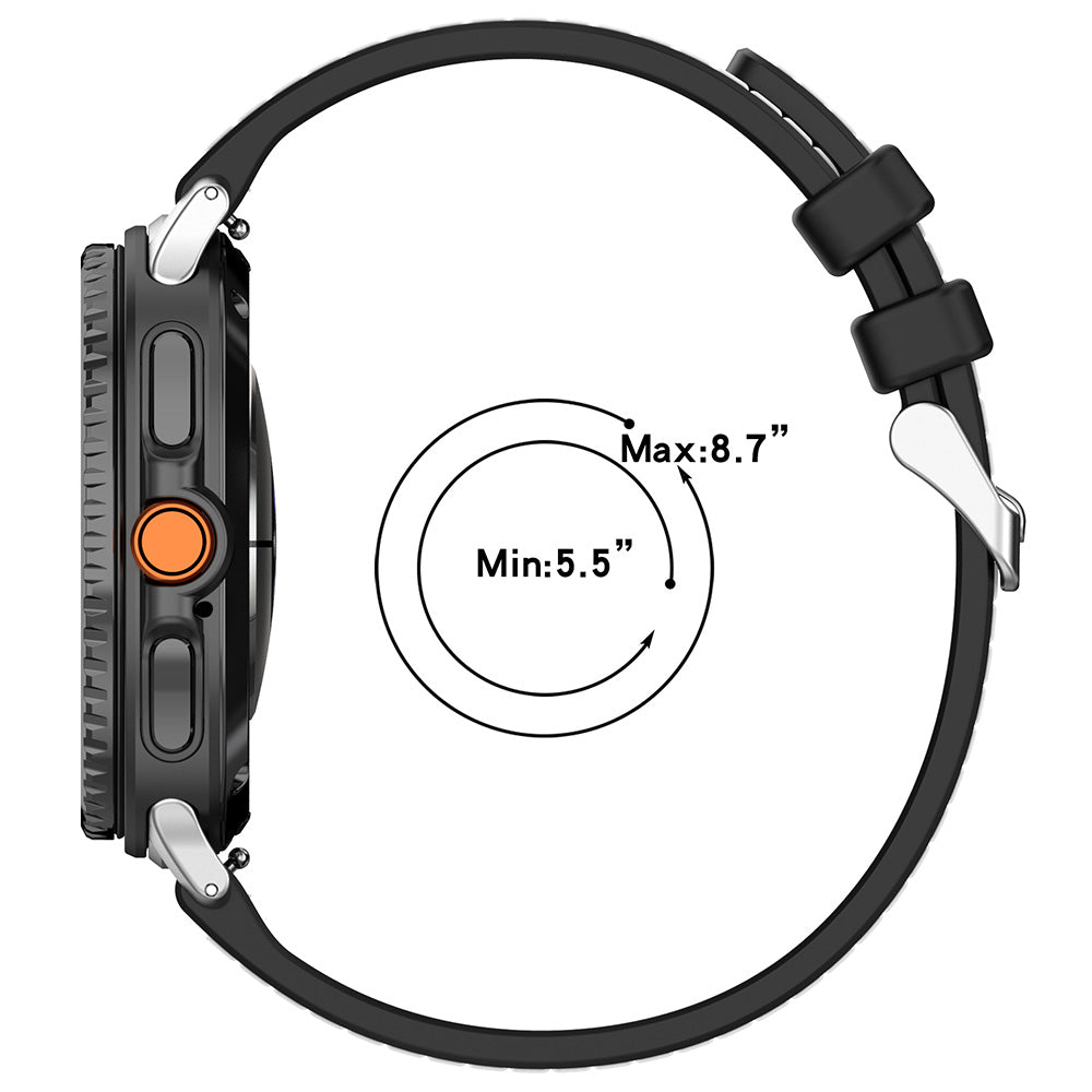 Curea Techsuit W051 pentru Samsung Galaxy Watch8 / Watch8 Classic Series, Gri