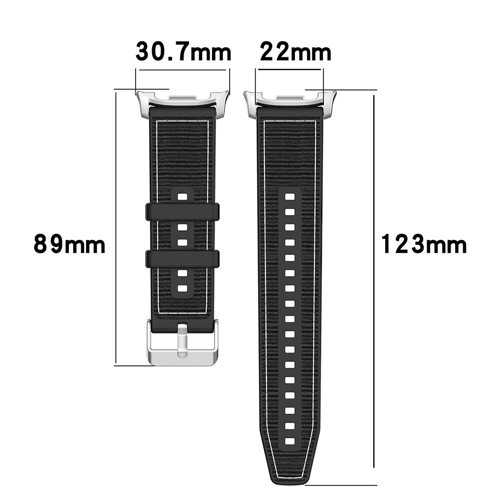 Curea Techsuit W051 pentru Samsung Galaxy Watch8 / Watch8 Classic Series, Neagra