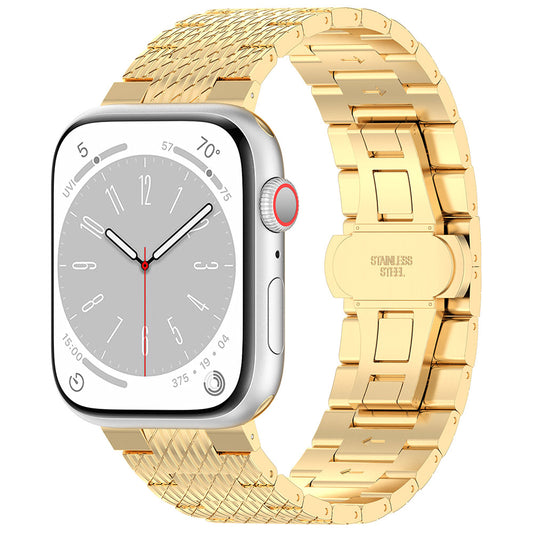 Curea Techsuit W052 pentru Apple Watch 42mm / 41mm / 40mm / 38mm Series, Aurie