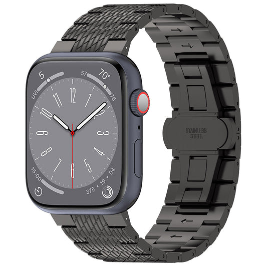 Curea Techsuit W052 pentru Apple Watch 42mm / 41mm / 40mm / 38mm Series, Neagra