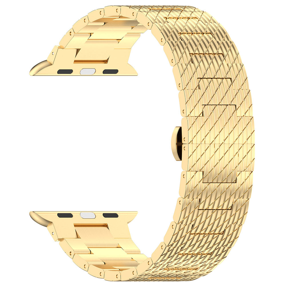 Curea Techsuit W052 pentru Apple Watch 49mm / 46mm / 45mm / 44mm / 42mm Series, Aurie