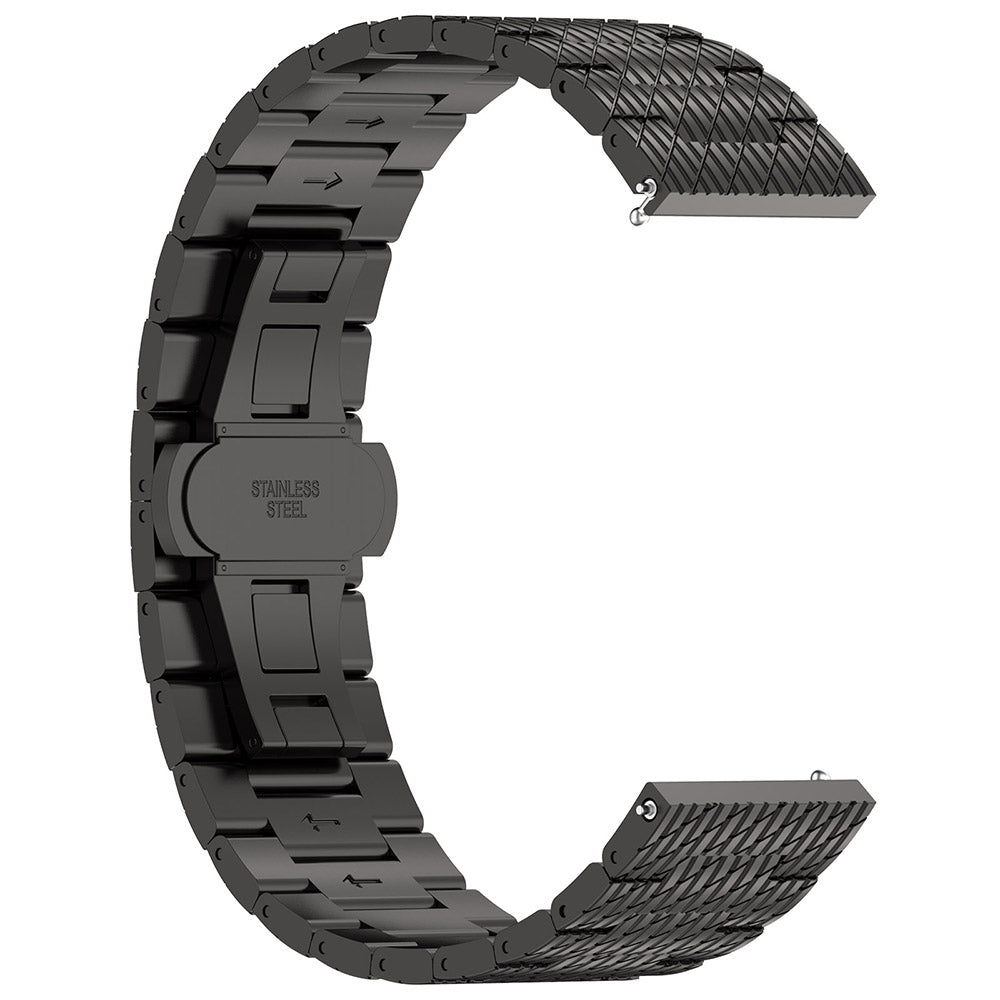 Curea Techsuit W052 pentru Samsung Galaxy Watch / Huawei Watch Series, 20mm, Neagra
