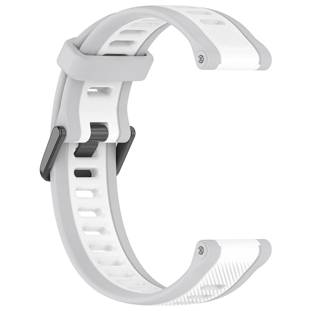 Curea Techsuit W053 pentru Samsung Galaxy Watch / Huawei Watch Series, 20mm, Alba