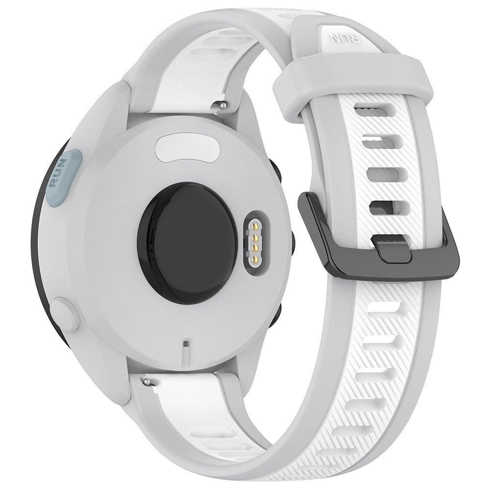 Curea Techsuit W053 pentru Samsung Galaxy Watch / Huawei Watch Series, 20mm, Alba