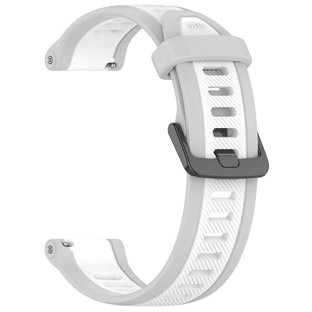 Curea Techsuit W053 pentru Samsung Galaxy Watch / Huawei Watch Series, 20mm, Alba