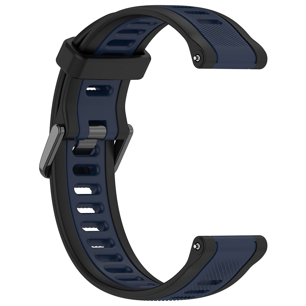 Curea Techsuit W053 pentru Samsung Galaxy Watch / Huawei Watch Series, 20mm, Albastra Inchis