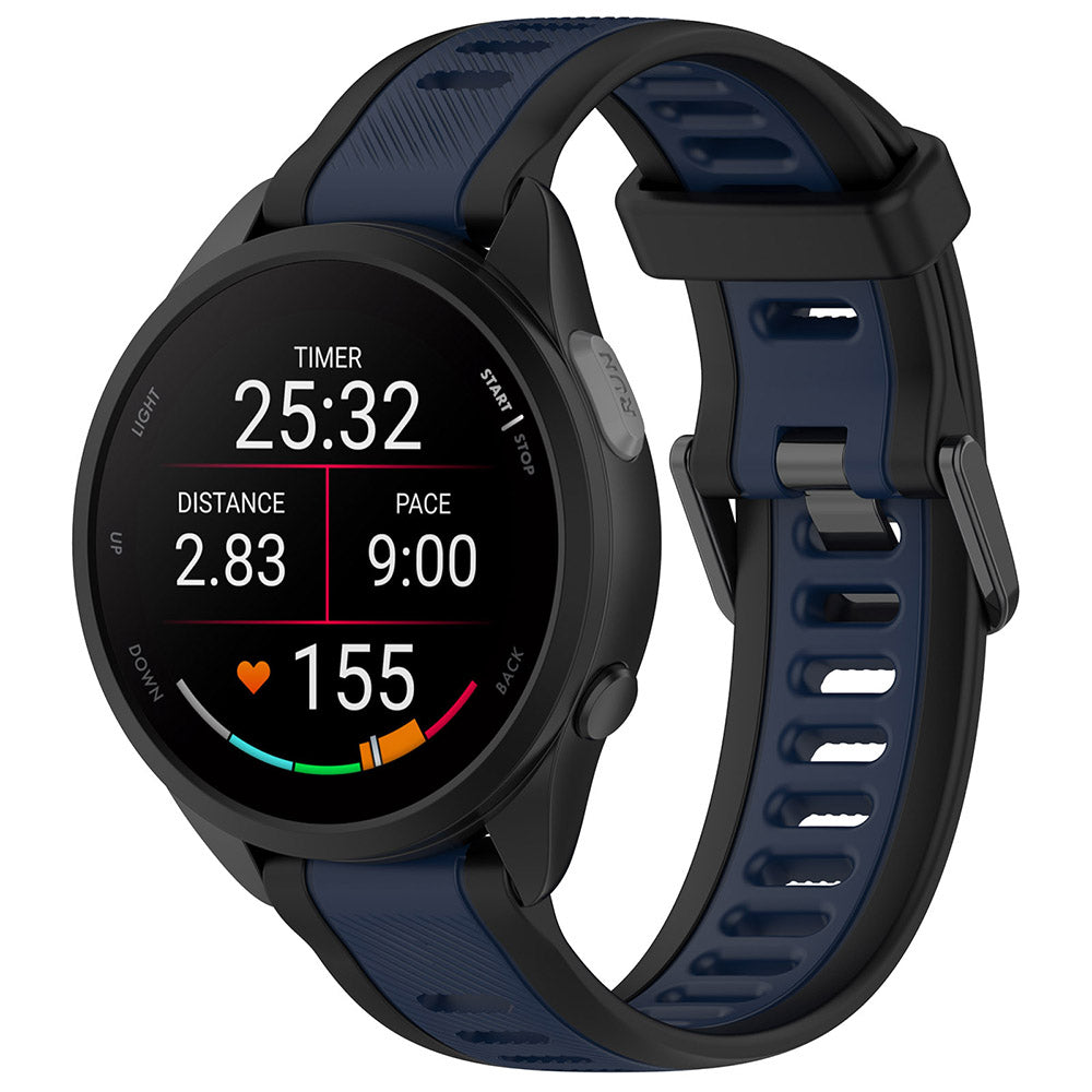 Curea Techsuit W053 pentru Samsung Galaxy Watch / Huawei Watch Series, 20mm, Albastra Inchis