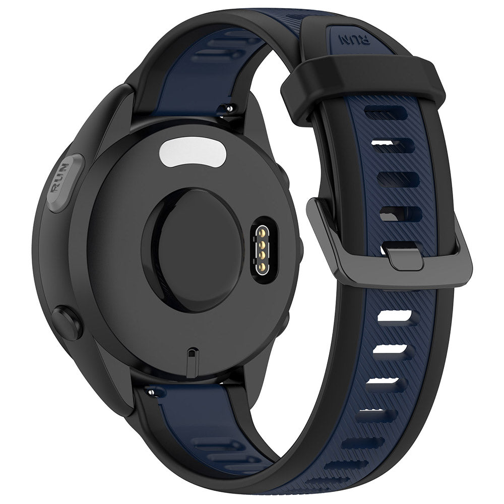 Curea Techsuit W053 pentru Samsung Galaxy Watch / Huawei Watch Series, 20mm, Albastra Inchis