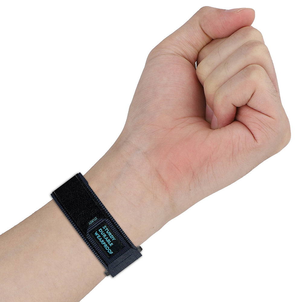 Curea Techsuit W057 pentru Garmin Instinct / Approach / Fenix Watch Series, 20mm, Neagra