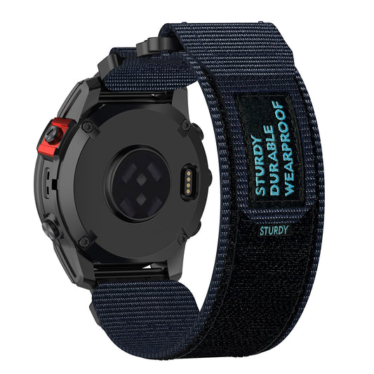Curea Techsuit W057 pentru Garmin Watch Fenix / Forerunner Series, 22mm, Bleumarin