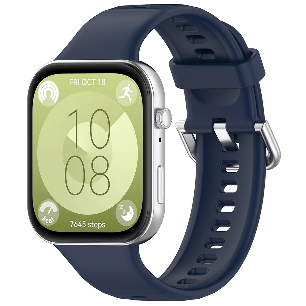 Curea Techsuit W061 pentru Huawei Watch Fit 4 Pro / Fit 4 / Fit 3, Bleumarin