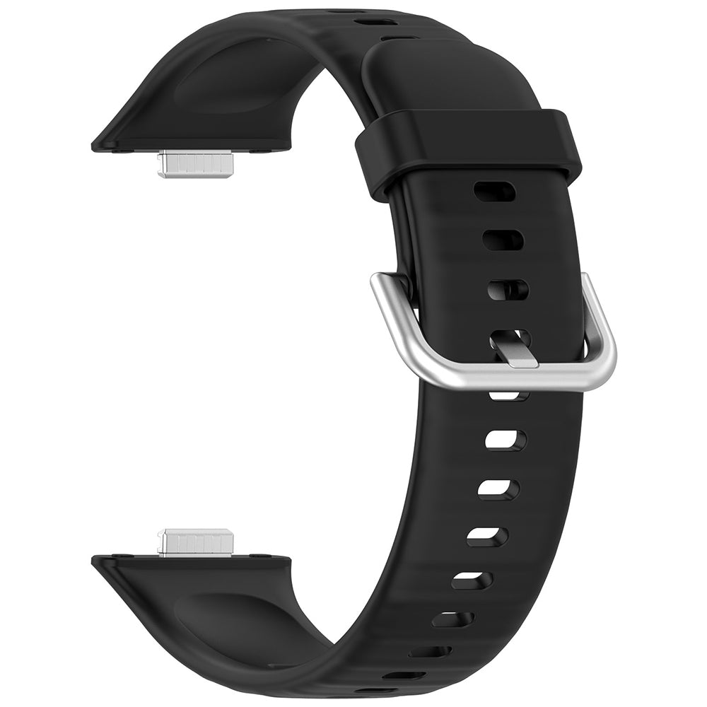 Curea Techsuit W061 pentru Huawei Watch Fit 4 Pro / Fit 4 / Fit 3, Neagra