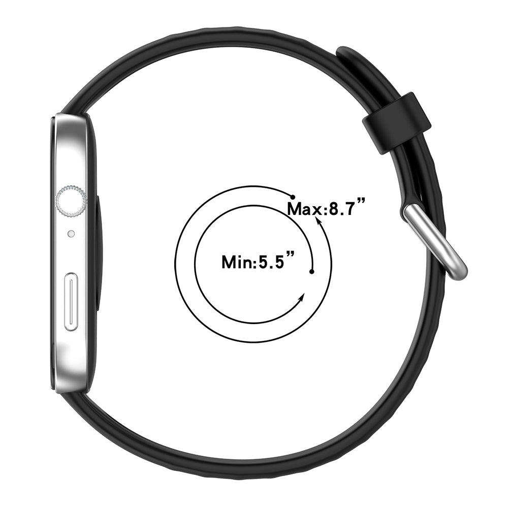 Curea Techsuit W061 pentru Huawei Watch Fit 4 Pro / Fit 4 / Fit 3, Neagra