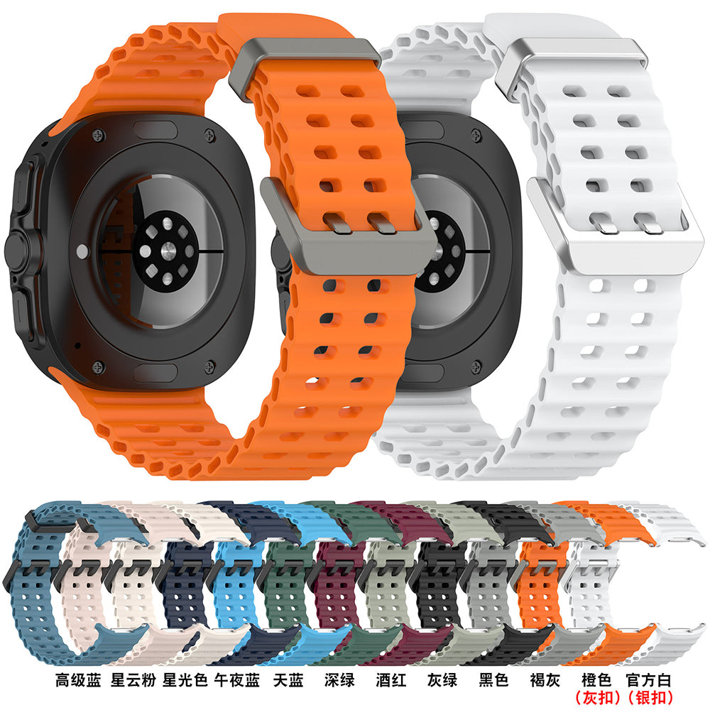Curea Techsuit W062 pentru Samsung Galaxy Watch Ultra, Turcoaz