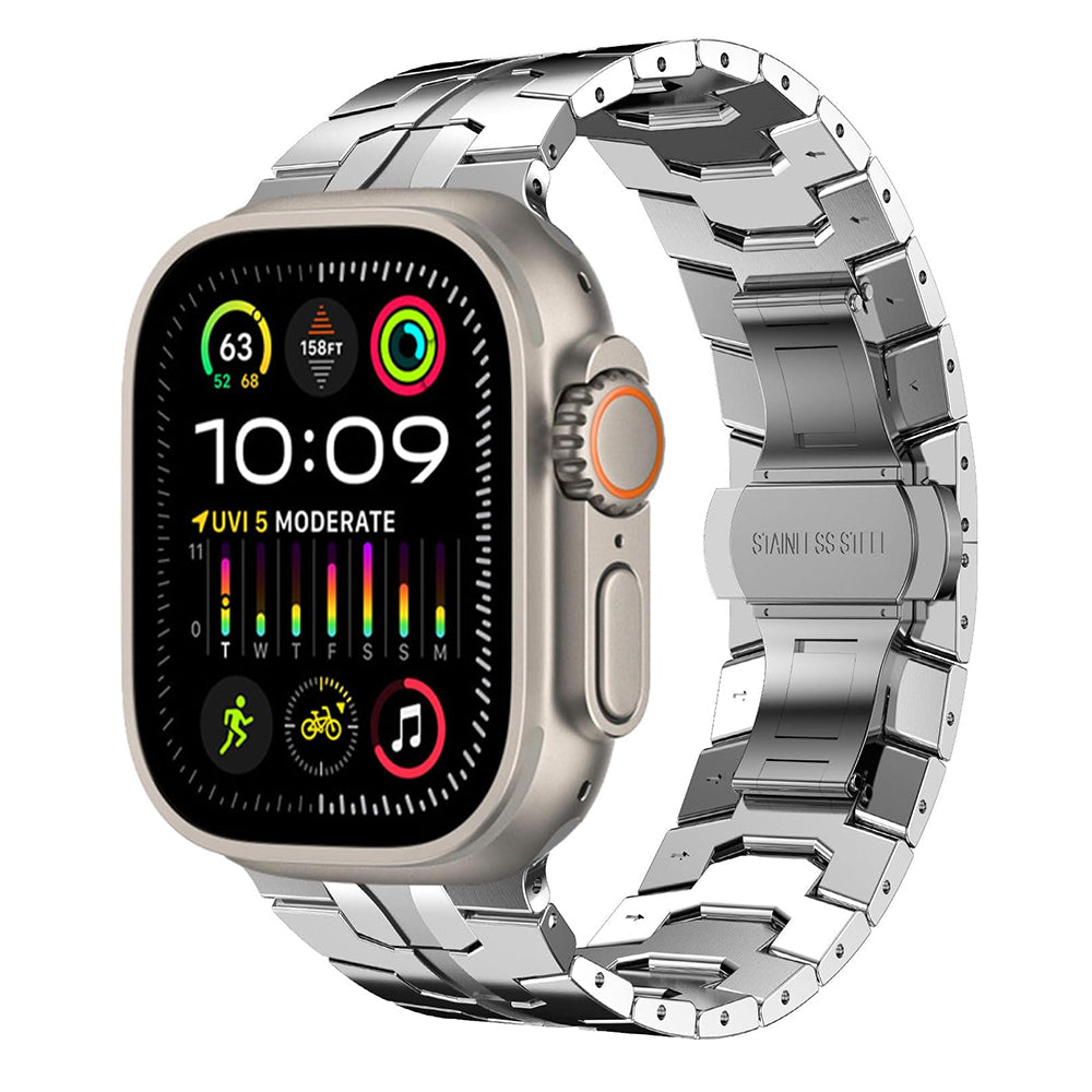 Curea Techsuit W063 pentru Apple Watch 49mm / 46mm / 45mm / 44mm / 42mm Series, Argintie