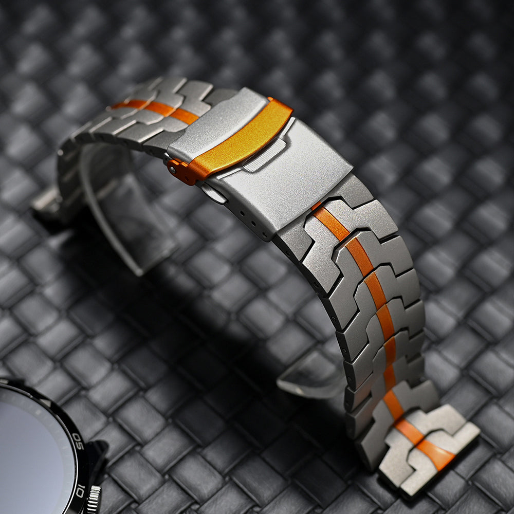 Curea Techsuit W063 pentru Huawei Watch / Xiaomi Watch Series, Portocalie