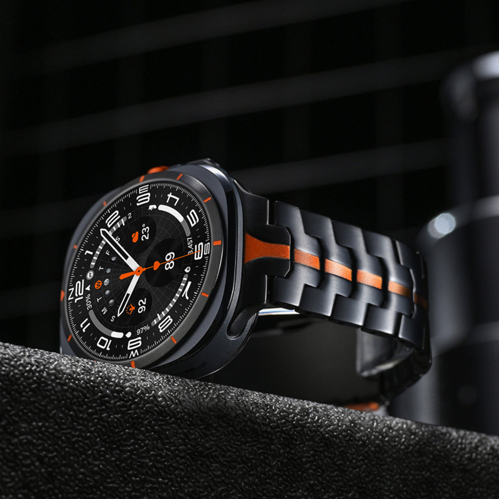 Curea Techsuit W063 pentru Samsung Galaxy Watch Ultra, Argintie