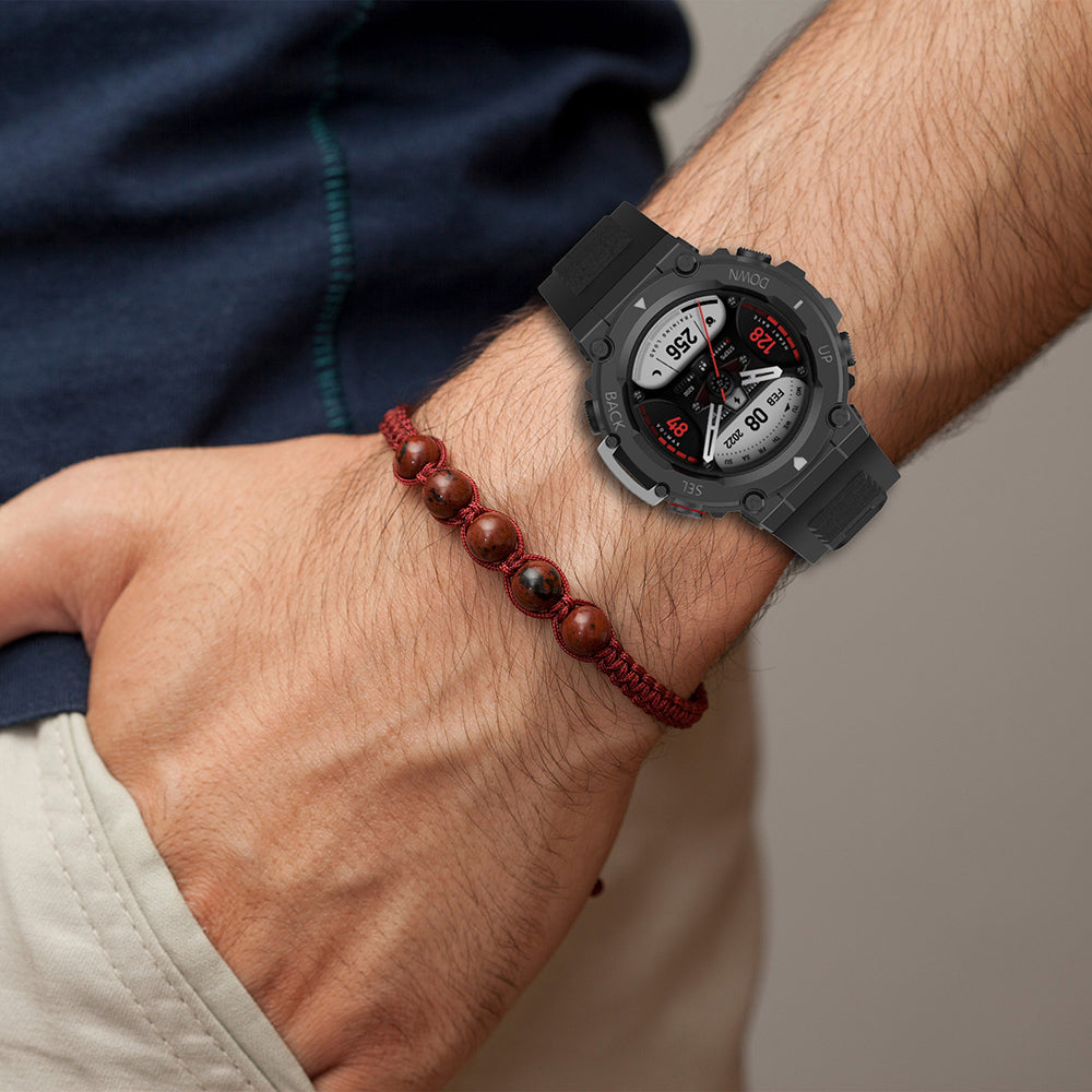 Curea Techsuit W067 pentru Amazfit T-Rex 2, Neagra