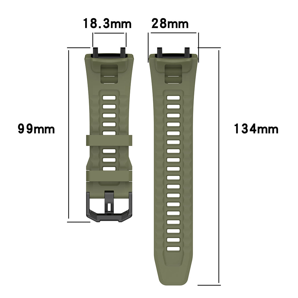 Curea Techsuit W067 pentru Amazfit T-Rex 3, Verde