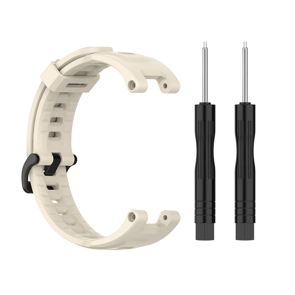 Curea Techsuit W067 pentru Amazfit T-Rex Pro / T-Rex, Crem