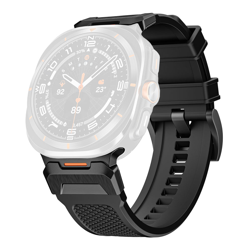 Curea Techsuit W068 pentru Samsung Galaxy Watch Ultra Series, Neagra