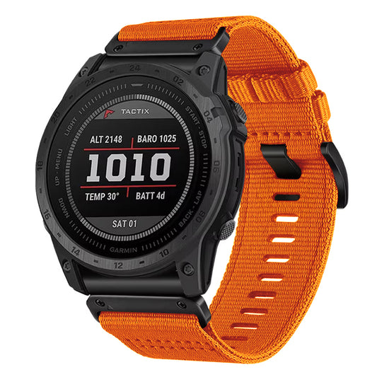 Curea Techsuit W070 pentru Garmin Watch Fenix Series, 26mm, Portocalie