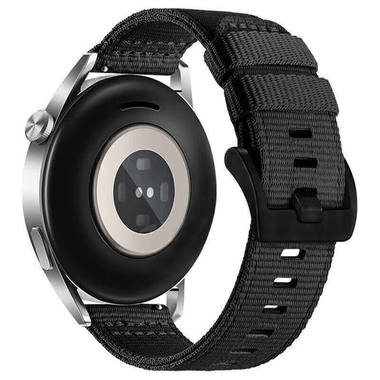 Curea Techsuit W070 pentru Samsung Galaxy Watch / Huawei Watch Series, 22mm, Neagra