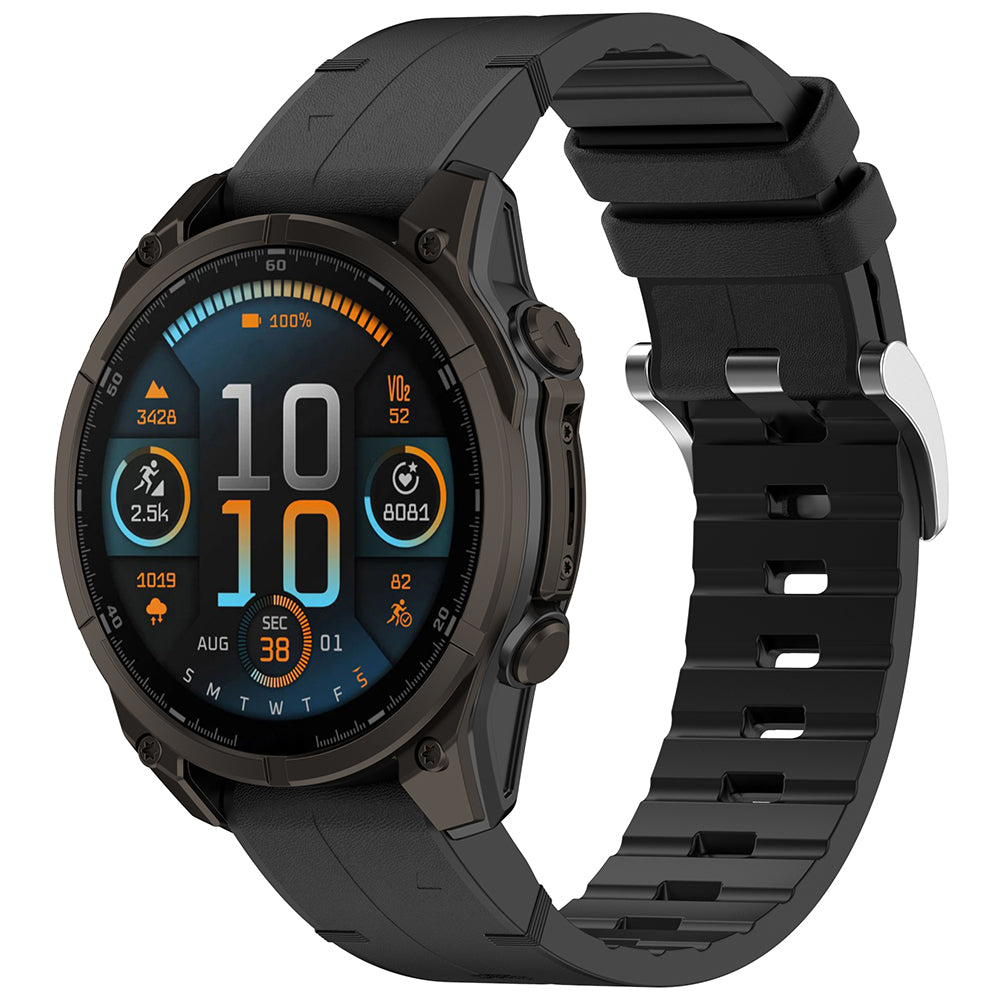 Curea Techsuit W071 pentru Garmin Instinct / Approach / Fenix Watch Series, 20mm, Neagra