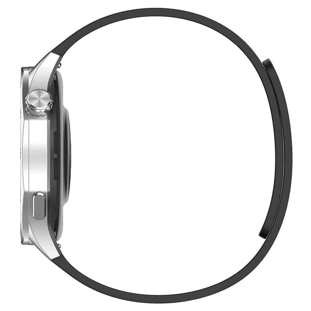 Curea Techsuit W074 pentru Huawei Watch / Garmin Watch Series, 18mm, Neagra Portocalie