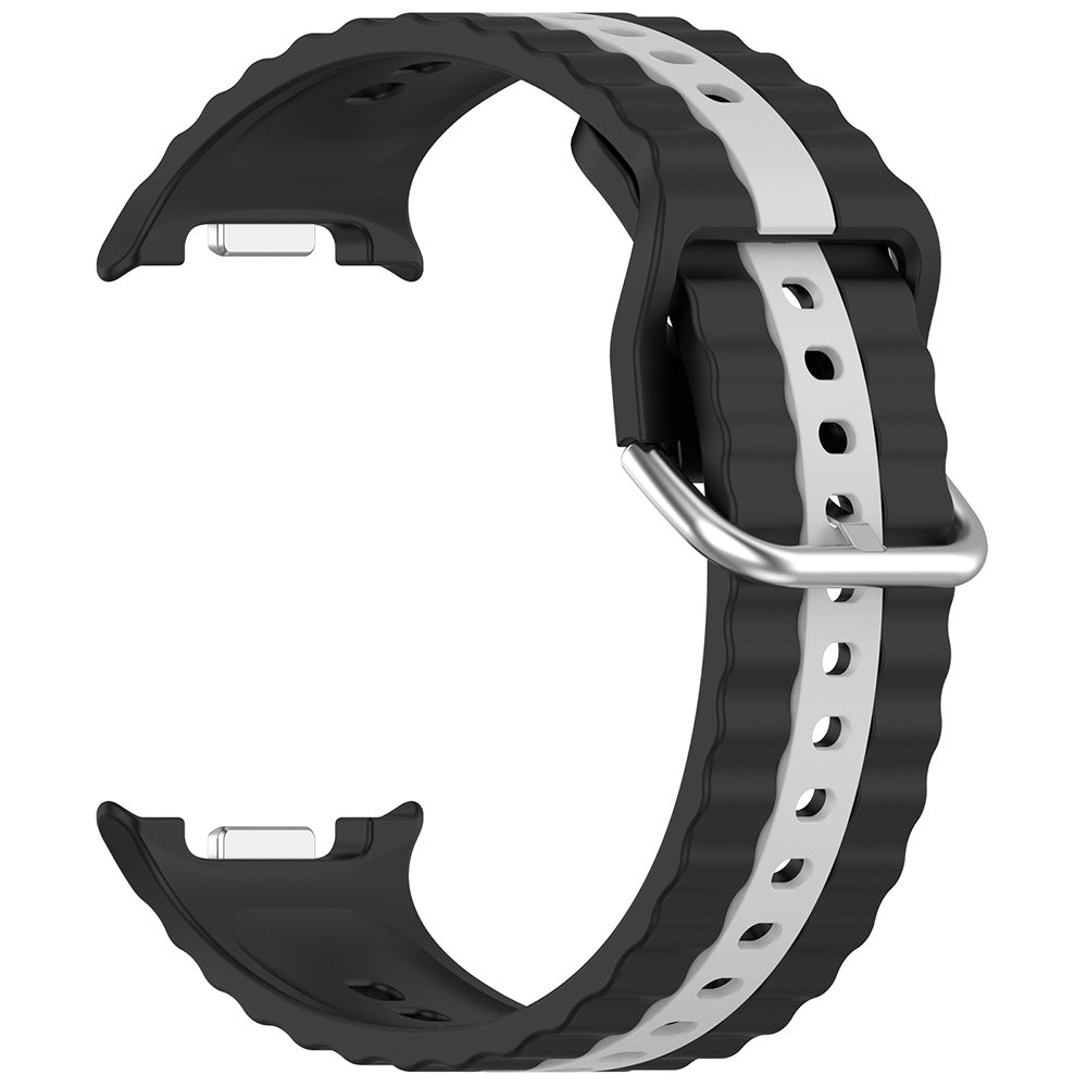 Curea Techsuit W078 pentru Samsung Galaxy Watch8 / Watch8 Classic Series, Neagra
