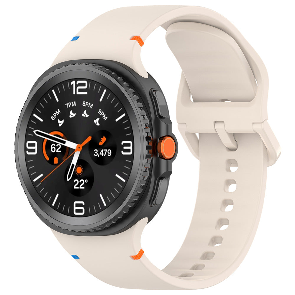 Curea Techsuit W079 pentru Samsung Galaxy Watch9 / Watch8 / Watch8 Classic Series, Bej