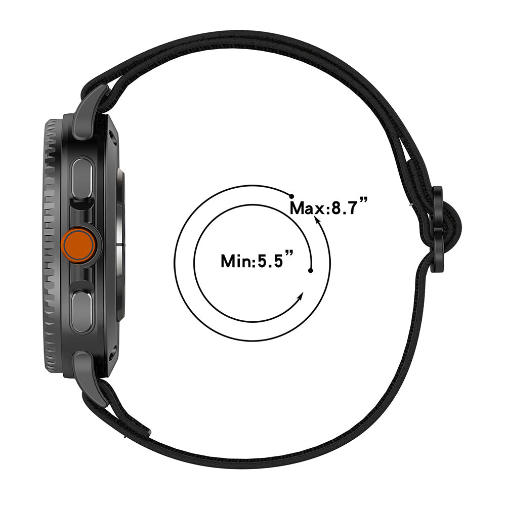 Curea Techsuit W080 pentru Samsung Galaxy Watch 8 Classic / Watch8 44mm / Watch 8 40mm, Albastra Inchis