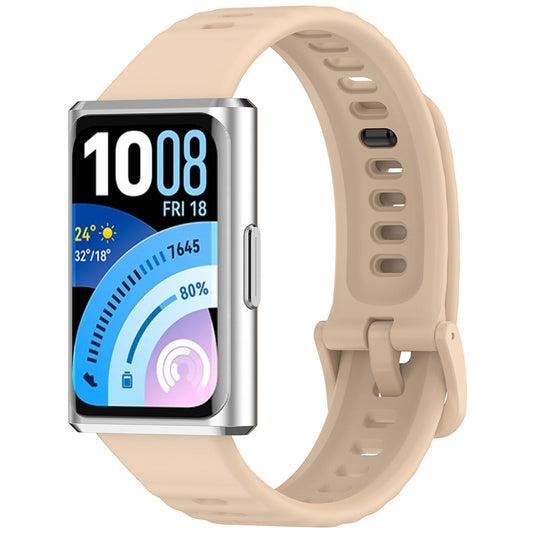 Curea Techsuit W082 pentru Huawei Band 11 / 11 Pro, Bej
