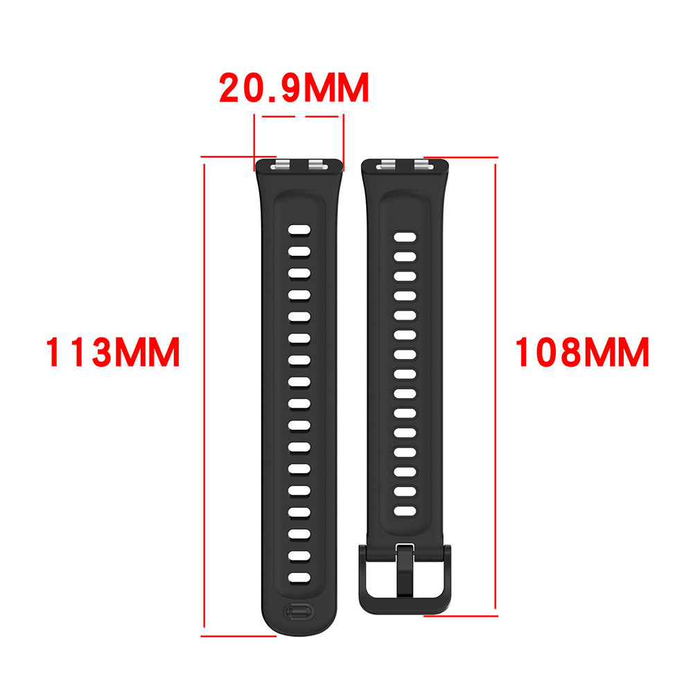 Curea Techsuit W082 pentru Huawei Band 11 / 11 Pro, Neagra