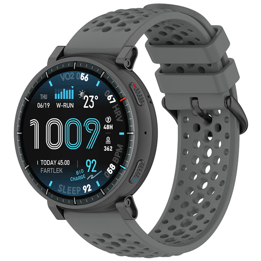 Curea Techsuit W083 pentru Amazfit Watch / Samsung Watch Series, 22mm, Gri