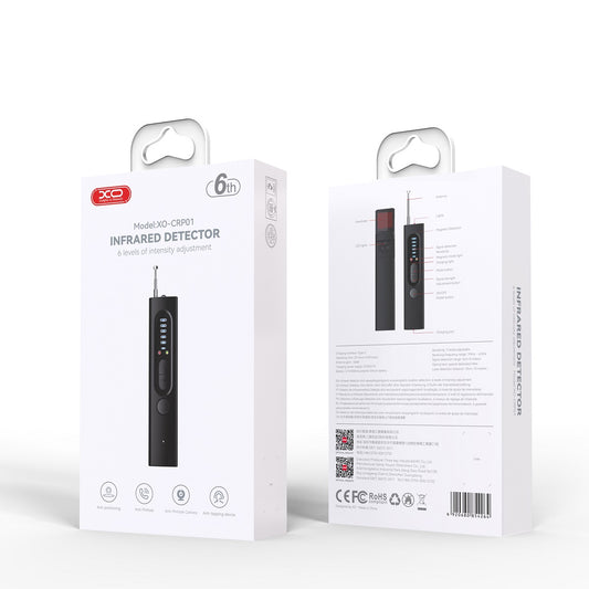 Detector IR dispozitive GSM / microfoane ascunse / localizatoare GPS XO Design CRP01, Negru